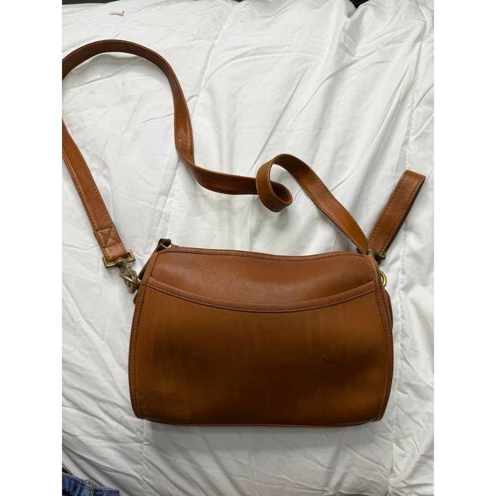 Vintage Coach British Tan Leather Crossbody Bag 4200-241 Made in USA